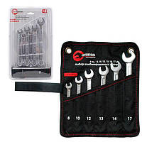 Набір ключів комбінованих 6шт. (8мм; 10 мм; 12 мм; 13 мм; 14 мм; 17мм); PROF DIN3113 INTERTOOL XT-1001