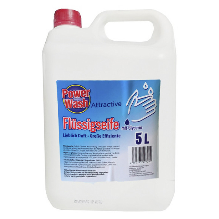 Рідке мило Power Wash Flussigseife гігієнічне з гліцерином 5л