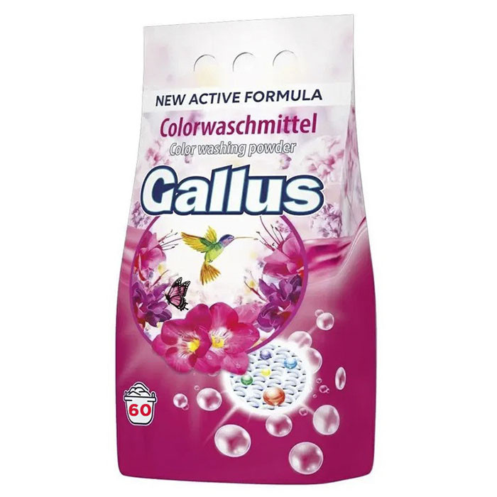 Пральний порошок Gallus 3,9 кг Color Кольоровий 60 прань