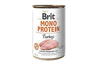 Влажный корм для собак Brit Mono Protein Turkey с индейкой 400 г