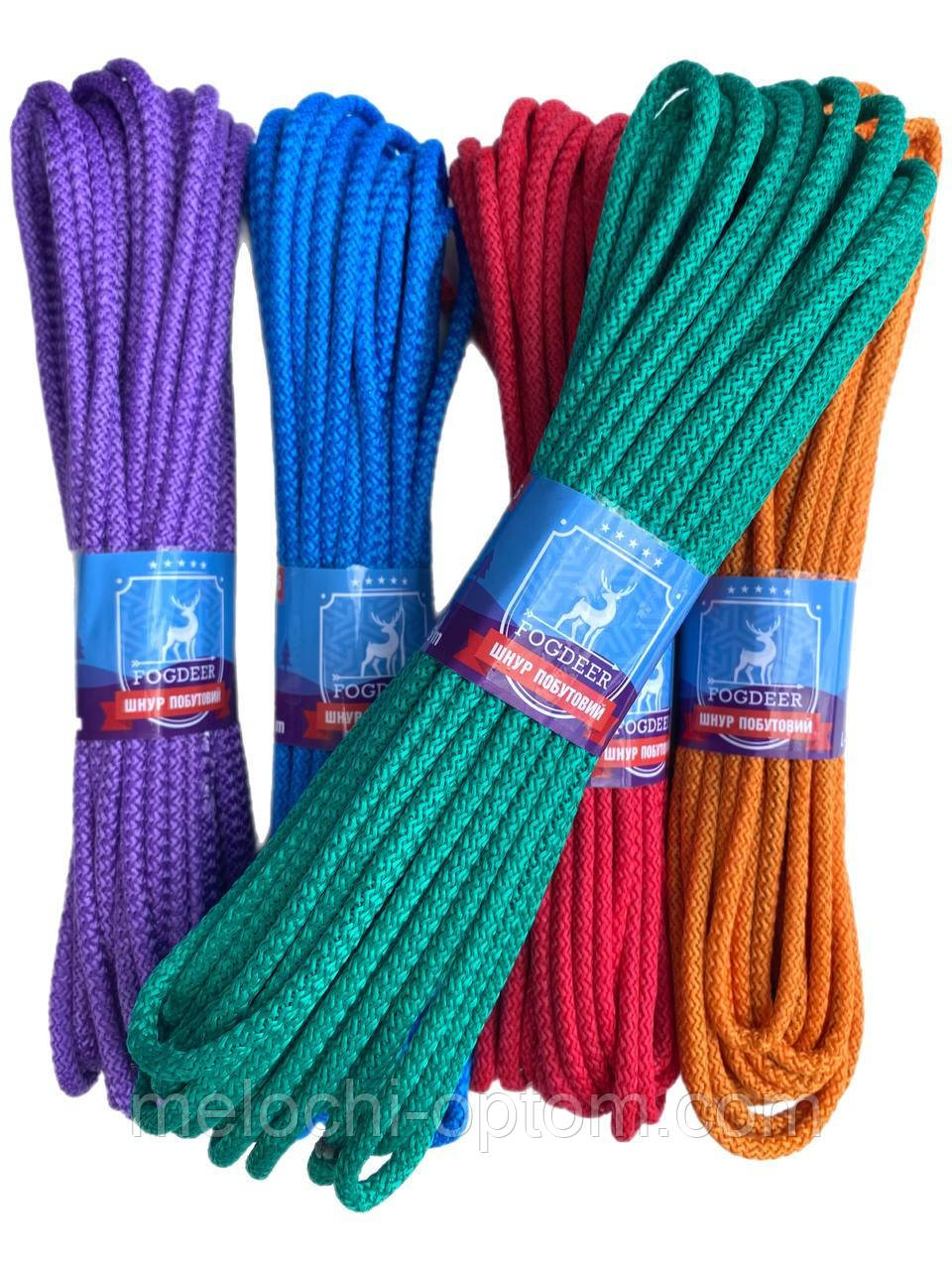 Мотузка шнур MNM Ø6mm 15m в'язана з ПП наповнювачем, кольорова