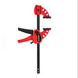 Струбцина автомат 100*30мм, зусилля затиску до 10 кг INTERTOOL HT-6110, фото 2