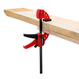 Струбцина автомат 100*30мм, зусилля затиску до 10 кг INTERTOOL HT-6110, фото 4