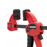 Струбцина автомат 100*30мм, зусилля затиску до 10 кг INTERTOOL HT-6110, фото 5