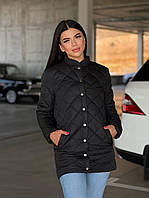 Модная стеганая куртка рубашка Ткань плащевка матовая на синтепоне 150 +подкладка Размеры 42-44,46-48,50-52