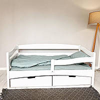 Дитяче ліжко Afina з ящиком в білому кольорі