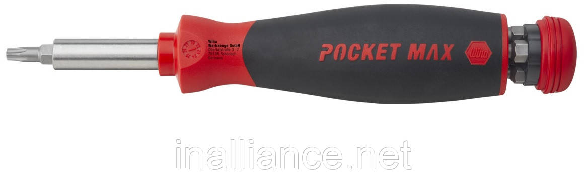 Викрутка магнітна з магазином для біт PocketMax® Wiha 45292