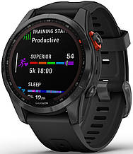 Смарт-годинник Garmin Fenix 7S Solar Slate Gray with Black Band (010-02539-12/13)