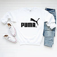 Чоловічий світшот лонгслів кофта Puma Пума Білий