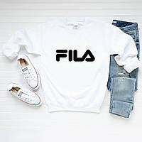 Мужской свитшот лонгслив кофта Fila Фила Белый M