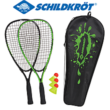 Набір для швидкісного бадмінтону спідмінтону Schildkröt Speedbadminton Set 2 ракетки 3 волани чохол