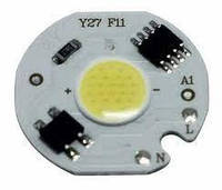 Светодиод мощный 9W 220V для прожектора, матричный, COB, 6000-6500K
