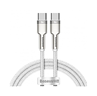Кабель Baseus Cafule Metal Type-C to Type-C 100W (1m) White