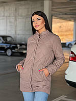 Модная стеганая куртка рубашка Ткань плащевка матовая на синтепоне 150 +подкладка Размеры 42-44,46-48,50-52