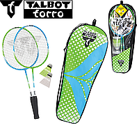 Набор для бадминтона детский Talbot-Torro Badminton-Set 2-Attacker Junior 2 ракетки 2 волана чехол