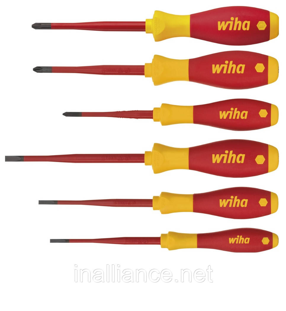 Набір діелектричних викруток SL / PH / SL/PZ SoftFinish electric slimFix Xeno Wiha 38362