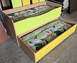 Дитяче 2-х ярусне ліжко шухлядного типу з матрацами, фото 3