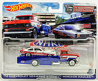 Машинки Hot Wheels Premium - '74 Chevy Vega Pro Stock - Horizon Hauler - 2021 Team Transport #34. Mattel