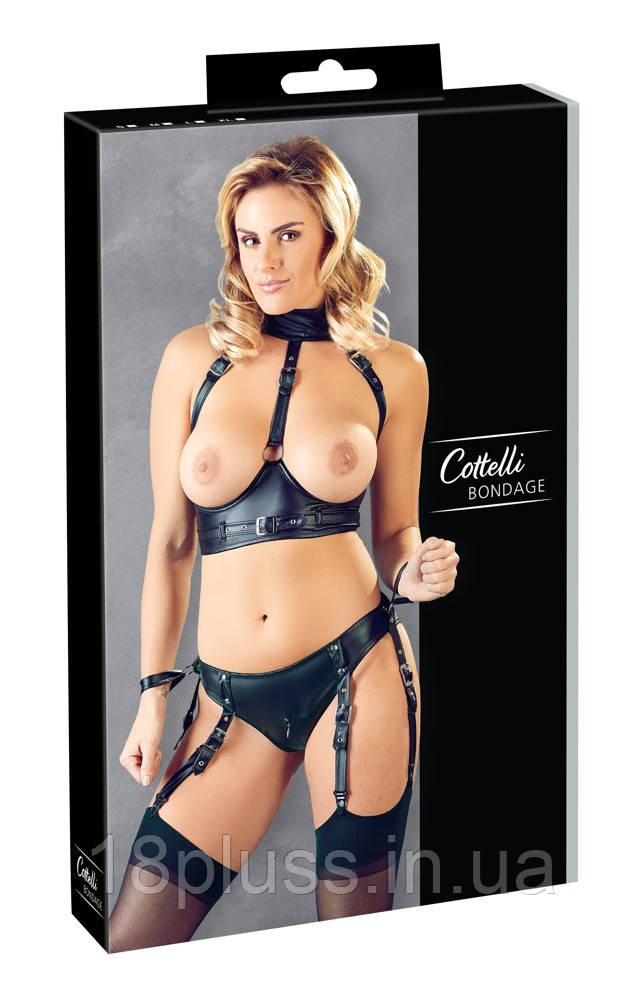 Комплект білизни 2213338 Open Bra and Briefs, black, S