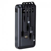 Зовнішній акумулятор повербанк power bank HEPU HP987 20000 mAh 2.1 A 5 W 2 USB/Type-C/MicroUSB/Lightning чорний