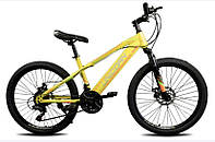 Горный подростковый велосипед Unicorn Brisk 24 дюйма с рамой 15 дюймов Желтый