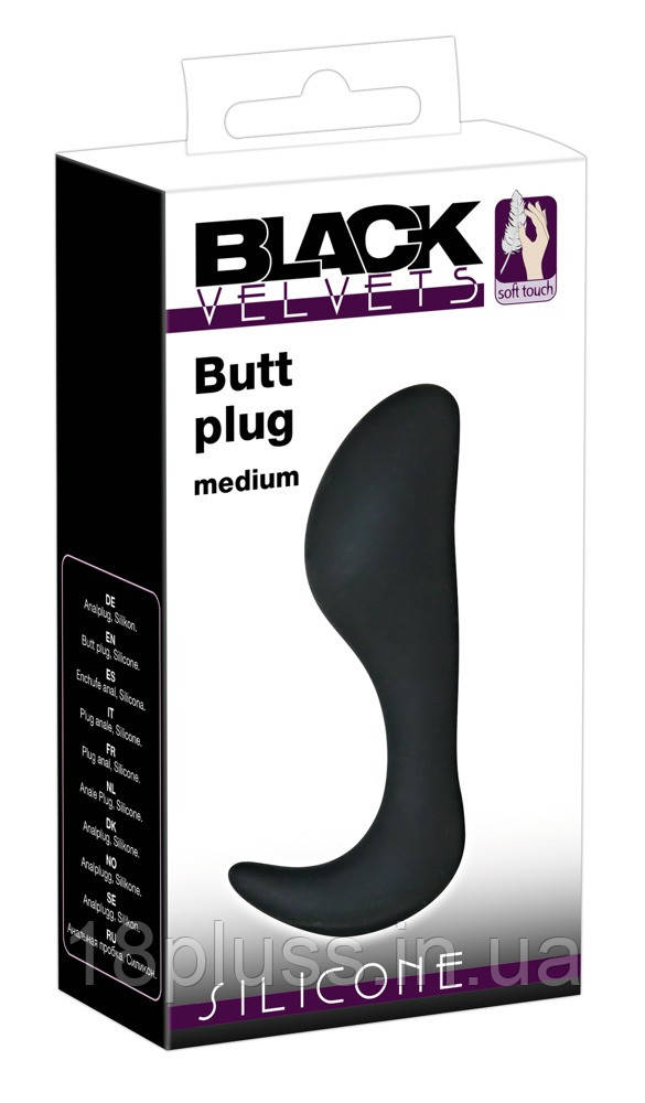 Анальна пробка Black Velvets Medium, фото 1