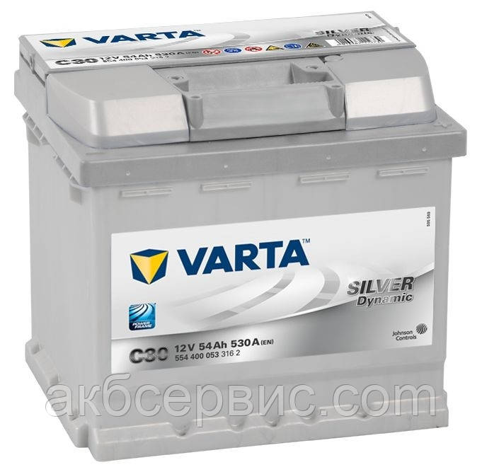 Акумулятор автомобільний Varta 6СТ-54 SILVER dynamic (C30)