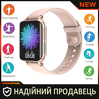 Жіночий смарт-годинник Smart Watch DTX Pro Pink. годинник телефон пульсометр, UWatch, жиночий смарт-годник, рожник