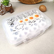 Контейнер для зберігання та транспортування на 12 яєць, фото 3