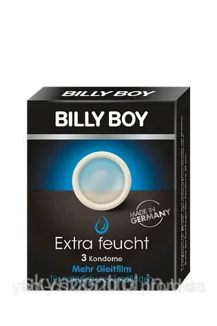 Презервативи BILLY BOY Extra feucht — Максимальна волога. (3 шт.), фото 2