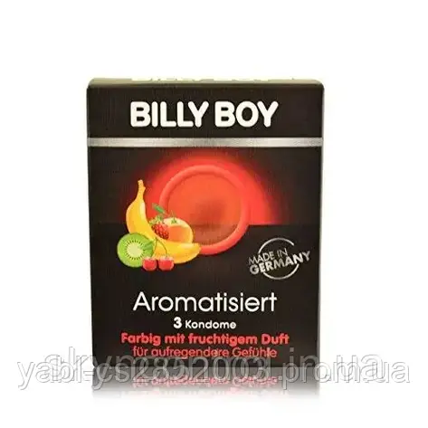 Презервативи Billy Boy Strawberry Flavor Red - з ароматом бульнички, фото 2