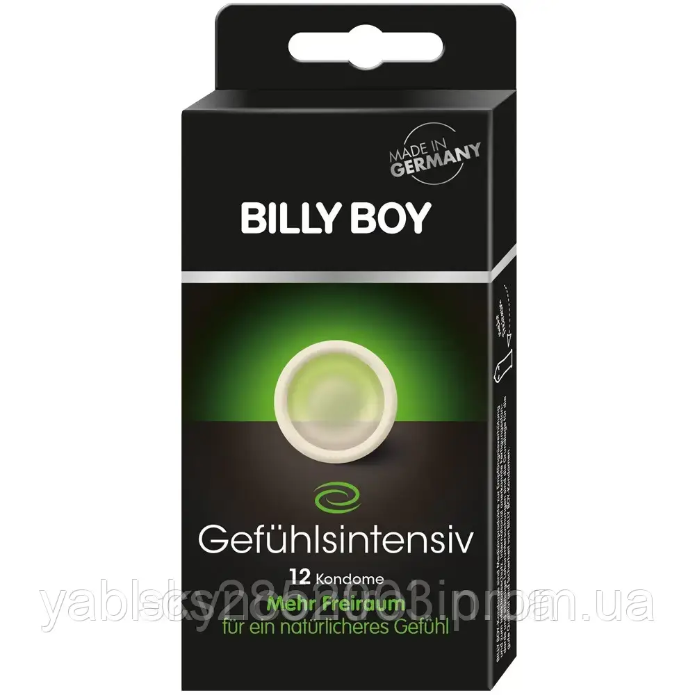 Презервативи BILLY BOY - Gefuehlsintensiv - для більш природних відчуттів (12 шт)