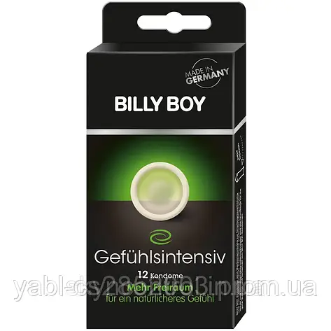 Презервативи BILLY BOY - Gefuehlsintensiv - для більш природних відчуттів (12 шт), фото 2