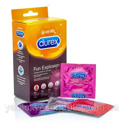 Презервативи Durex Fun Explosion ОРІГІНЗАЛ (40 Pack), фото 2