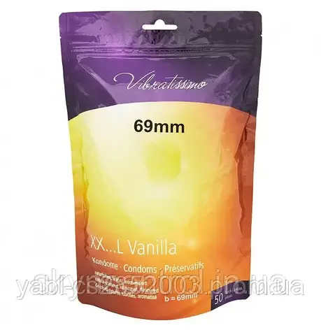 Презервативи Vibratissimo Vanilla, Kondom 69m (50 шт)., фото 2