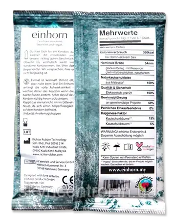 Презервативи Einhorn BALI Konompackung VEGAN (7 шт)., фото 2