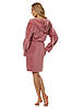 Короткий жіночий халат L&L 2119 old Rose, фото 3