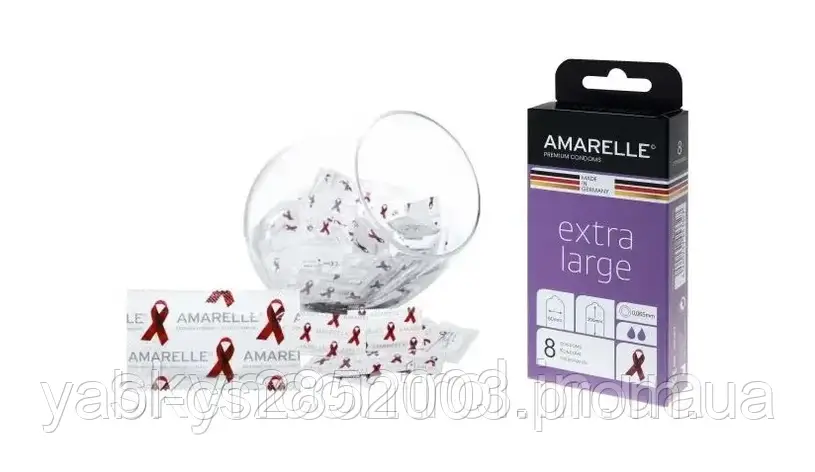 Презервативи Amarelle EXTRA LARGE CONDOMS (8 шт.), фото 2