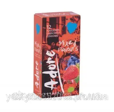 Презервативи Adore Mixed Flavours (12 шт)., фото 2