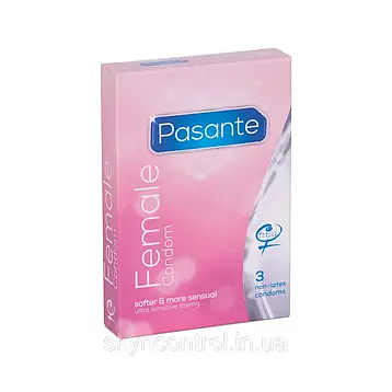 Презервативи Pasante Female ПОЛІИЗОПЛЕН (1 шт.) не латексний, фото 2