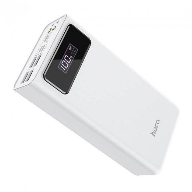 УМБ Powerbank Hoco J65A 40000mAh з ліхтариком білий
