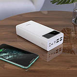 УМБ Powerbank Hoco J65A 40000mAh з ліхтариком білий, фото 8