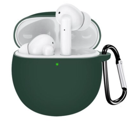 Чохол-накладка CDK Silicone Candy Friendly з карабіном для Realme Buds Air 2 (011383) (green), фото 1