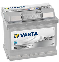 Акумулятор автомобільний Varta 6СТ-52 SILVER dynamic (C6)