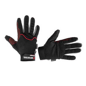 Рукавиці зі спандексу, повітропроникний матеріал 10" (XL) STORM INTERTOOL SP-0181 Рукавички долоні pwtl
