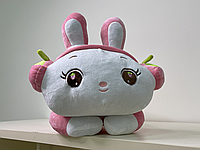Мягкая игрушка подушка кролик в футболке Розовый 100 см.Топ!