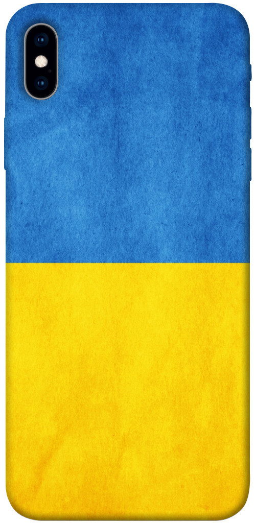Чехол с патриотическим дизайном (флаг Украины) TPU Print Ukrainian Flag для iPhone Xs Max, фото 1