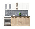 Готова Кухня Стиль Comfort 1.6 м Дуб Сонома / білий зі стільницею, фото 3