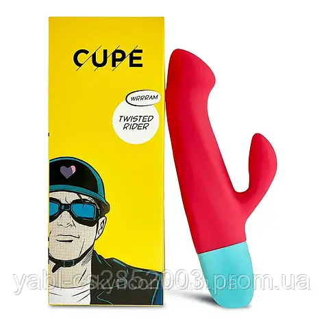 CUPE Twisted Rider Фаллоімітатор подвійний 10 рівнів вібрації, фото 2