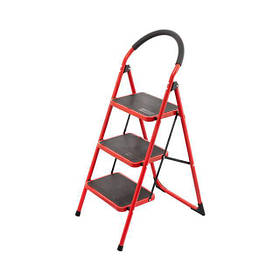 Стрем'янка на 3 сходинки, драбина висотою 1,1 м, драбина для дому INTERTOOL LT-0037 pwtl